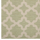 Modway - Cerelia Treillis marocains intérieurs et extérieurs Tapis de comédie 8 pi l x 10 pi L - Beige et vert clair-Résistant aux taches / Facile à nettoyer
