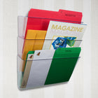 Storex - Classeurs muraux incassables Lettre - Clair-Trois types de matériel de montage comprenaient : les ancrages muraux et les vis, le ruban adhésif double face et les clips de poche