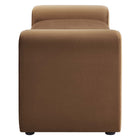 Modway - Waverly Performance Velvet Banc - Brown-Coussinets de pied ajustables non marqués