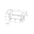 Monarch Specialties - 2860 Table De Salon - Faux Bois Noir/Metal Noir-5