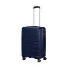 American Tourister - Surftime Spinner - Moyen - bleu métallique-Le panneau de séparation et les sangles croisées aident à fixer vos effets personnels.
