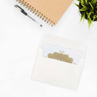 JAM Paper Enveloppes d'invitation parchemin A7 - 5,25 x 7,25 po - Blanc recyclé - 50/paquet (12672I)-Quantité : 50 par paquet, Assez pour avoir à la maison ou au bureau pour toute occasion