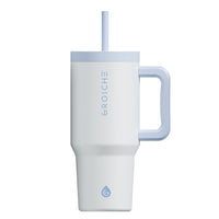 GROSCHE - Aspen Gobelet Isolé avec Poignée - 32 oz - Blanc Givré-Capacité de 32 oz