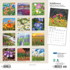 Plato - 2026 Fleurs Sauvages Calendrier mural Suspendu Mensuel - 30,5 cm l x 61 cm H - Anglais-Conception Durable - Le papier robuste et de haute qualité empêche le froissage et le débordement de l'encre, et la reliure durable assure la longévité tout au long de l'année