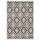 Modway - Kalinda Treillis rustiques vintage marocains Tapis de 5 pi l x 8 pi L - Brun, beige et ivoire-Tapis vintage marocain en treillis