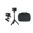 GoPro - Kit de voyage-Avec le clip pivotant magnétique, vous pouvez accrocher votre GoPro à la sangle ou à l’équipement de votre sac à dos, ou utiliser l’aimant pour le coller à des surfaces métalliques