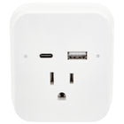 Helix - Chargeur mural multiport Deux ports USB-C et USB-A avec prise-Deux ports de charge