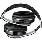 Adesso - Xtream P500 casque stéréo Bluetooth avec micro, design pliable anti-bruit, AUX et confort optimal - noir-Des haut-parleurs de 40 mm de haute qualité offrent un son stéréo riche avec des basses profondes et des aigus nets