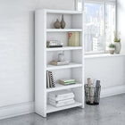 Bush Business Furniture - Bibliothèque à 5 tablettes Echo, blanc pur (KI60104-03)-Construction épaisse et durable résistante aux égratignures et aux taches