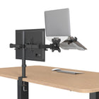 ShoppingAll Support pour ordinateur portable VESA pour bras et supports de moniteur - Blanc-[Les trous d'aération sur le plateau sont conçus pour garder votre ordinateur portable au frais et l'empêcher de surchauffer pendant de longues heures d'utilisation.