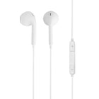 Evry - Écouteurs filaires avec adaptateur USB-C, blanc-Contrôle du volume avec la télécommande intégrée