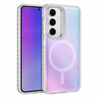 Nimbus9 - Coque Stratus 2 compatible MagSafe pour Samsung Galaxy S25 - Givre transparent-Boutons REAL SENSE