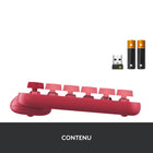 Logitech POP Keys Clavier Mécanique Sans Fil - Heartbreaker-Dispositif compatible Bluetooth Low Energy ou port USB