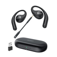 EMEET - Casque sans fil Bluetooth AirFlow à oreille ouverte avec micro antibruit-Conception à oreille libre et confortable