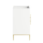 Modway - Awaken 24" Armoire à coiffeuse de salle de bain - Blanc-Bassin d’évier non inclus