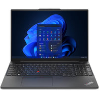 Lenovo - Ordinateur portable 16" Lenovo ThinkPad E16 Gen 1 - Intel Core i5-1335U - 16 Go RAM - 256 Go SSD - Windows11 Pro - Anglais Noir graphite-Processeur : Intel Core i5-1335U, 10C (2P + 8E) / 12T, P-core 1,3 / 4,6 GHz, E-core 0,9 / 3,4 GHz, 12 Mo
