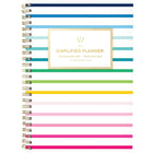 AT-A-GLANCE - Agenda scolaire hebdomadaire/mensuel bande joyeuse Emily Ley Simplified 2025-2026 - 8 1/2 po H x 5 3/8 po l - multicoloure - bilingue-12 mois avec onglet : juillet 2025 à juin 2026