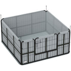 PawHut - Box de Mise Bas pour Chiens de Taille Moyenne/Grande - 48 po L x 48 po l x 23,6 po H-Quatre panneaux, se transforme d'une caisse de mise bas en parc pour animaux