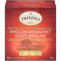Twinings – Sachets de thé Goût Anglais, paq./50-Thé noir : goût corsé