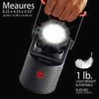 Bell + Howell - Lampe de travail bionique 360 Pro multidirectionnelle - 1000 lumens-Poignée Easy Grip : Une poignée enveloppée d’une technologie Easy Grip le rend super facile à transporter en se déplaçant en veillant à ce que la lumière ne tombe pas de vos mains en marchant, en courant ou en grimpant