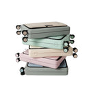 TRAVLR - Valise cabine rigide pliable de 20 pouces - Vert matin-Roues pivotantes doubles à 360 degrés pour un contrôle précis et un roulement doux et silencieux (8 roues)