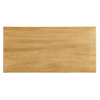 Modway - Rivian Rectangulaire 70 po Bois Table à manger, Chêne-7