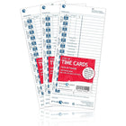 Pyramid Time Systems - 1 000 cartes de pointage blanches françaises authentiques et authentiques-Chaque carte mesure 4 pouces de largeur x 9 pouces de hauteur sur du papier cartonné robuste 110#