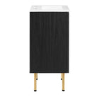 Modway - Chaucer 18" Vanette de salle de bain - Noir Blanc-9