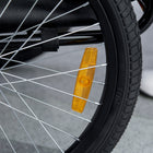 Aosom - Remorque vélo pour chien avec attelage, roues, pour chiens moyens, noir-Laisse de sécurité, réflecteurs, drapeau et roues verrouillables pour plus de sécurité 