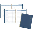 Cambridge - Agenda scolaire hebdomadaire/mensuel pour enseignants 2025-2026 - 11 po H x 8 1/2 po l - bleu marine - bilingue-Reliure à double spirale