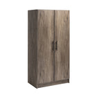 Prepac - Penderie Elite 32 po - Gris dérivé-Fini durable en laminé gris vieilli