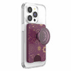 PopSockets - PopWallet+ pour MagSafe avec adaptateur Celestial Mauve-Peut contenir jusqu’à 3 cartes ou 6 cartes de visite.