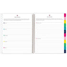 AT-A-GLANCE - Agenda scolaire hebdomadaire/mensuel d'enseignants floral Emily Ley Simplified 2025-2026 - 11 po H x 8 3/8 po l - multicoloure - anglais-Couverture plastifiée durable avec un motif floral. Comprend une fermeture élastique