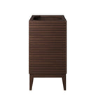 Modway - Ledger 24" Armoire de toilette de salle de bain (lavabo non inclus) - Noyer-Assemblée requise