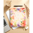 Hilroy - Cahier floral éclatant – 10 1/2 po H x 8 po l – 160 pages – Jaune-7