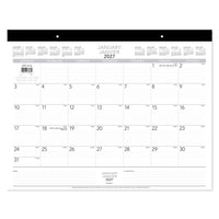 Staples – Sous–main mensuel 2027 – 17 po H x 21 3/4 po l – bilingue-Format des pages : 17 po H x 21 3/4 po l