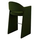 Modway - Talia 41 pouces Cuir végane Tabouret de bar - Vert mousse-Goupilles de pied protégeant le plancher