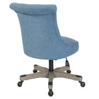 Chaise de bureau Hannah capitonnée, Sky-Réglable en hauteur