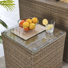 Modway - Convene Terrasse extérieure Table d’appoint - Brown-Résistants à l’eau et aux UV