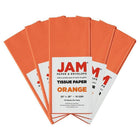 JAM Paper - Papier de soie - Orange - 50 feuilles-Accessoire d'emballage élégant pour les cadeaux, les paniers-cadeaux, la décoration et plus encore!