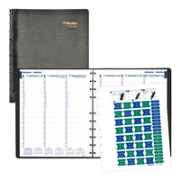 Blueline - 2026 Agenda hebdomadaire MiracleBind avec pages de notes rechargeables - 11 po x 9-1/16 po - Noir - Bilingue-12 mois: janvier 2026 à décembre 2026