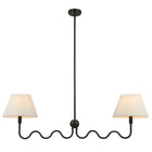 Modway - Wave Gribouillis à 2 bras Lumière suspendue - Noir-ETL inscrit et approuvé