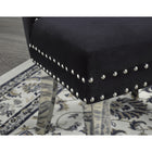 Brassex - Chaise d'appoint 739510 Parker - ensemble de 2 - noire-Style contemporain