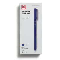 TRU RED – Stylo à bille – 1,0 mm – bleu – paquet de 12-Offrent une écriture nette et constante