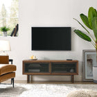 Modway - Kurtis 47 po Meuble TV, Noyer-MDF et panneau de particules