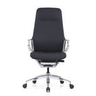 Nexten Pro - Chaise de bureau - Dossier haut - Noire-Chaise de bureau en cuir véritable haut de gamme