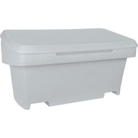 Aurora Tools - Contenant de rangement robuste pour l'extérieure pour sel et sable - Gris - 24" H x 48" l x 24" P - 10 pi³-Rangement polyvalent pour toute l'année. fournitures de jardinage, aliments pour animaux, fertilisant, équipement sportif, déglaçant, sel/sable et fournitures pour piscine