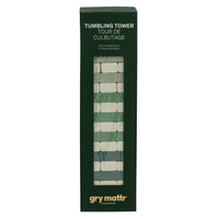 Gry Mattr - Tour de culbutage - 57 blocs de construction - vert-Comprend 57 blocs peints pour 18 couches et 1 dé