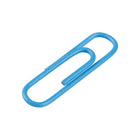 JAM Paper - Trombones standard colourés - 2 -5 cm - bleu ciel - paquet de 100- Trombones de qualité supérieure fabriqués à partir de fil d'acier recouvert de vinyle de haute qualité