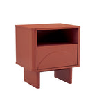 Manhattan Comfort - Table de nuit moderne Ella 19,7" - Terracotta-Parfait pour le rangement de chevet, les lampes ou les objets de décoration